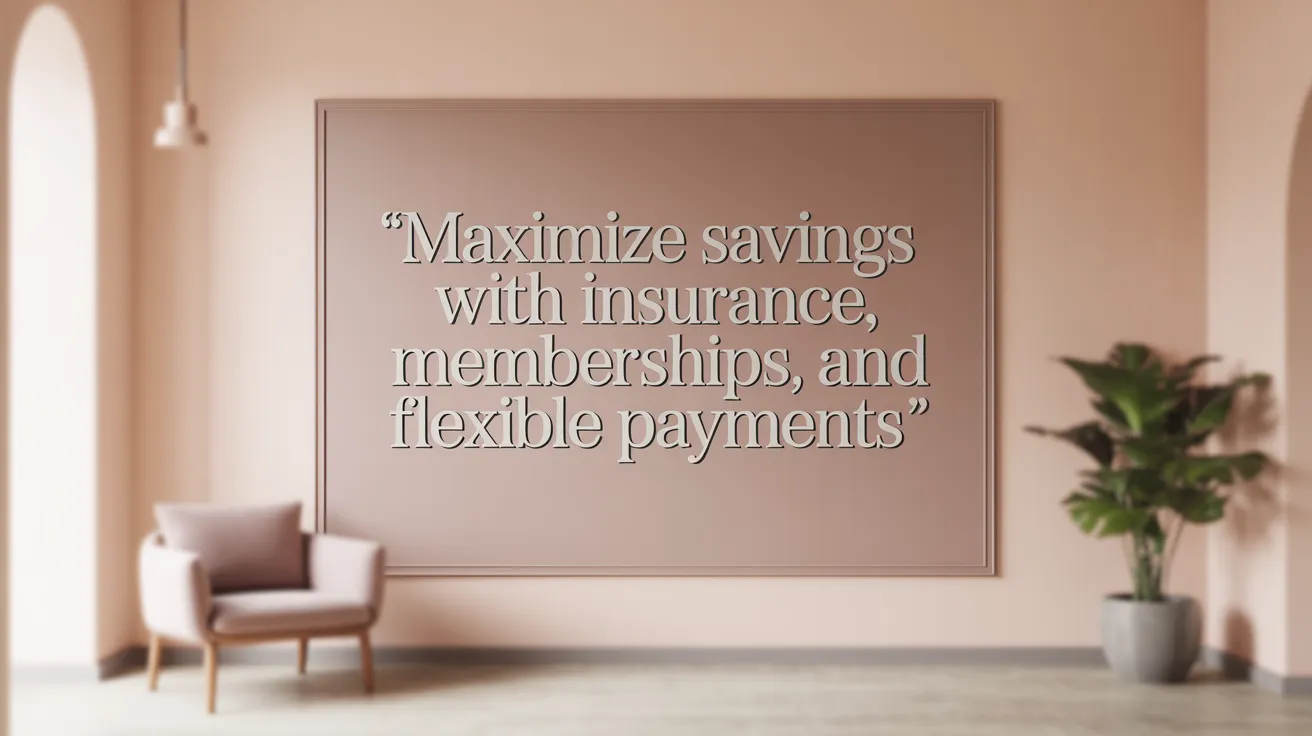 Maximize Savings with Insurance, Memberships, and Flexible Payments
