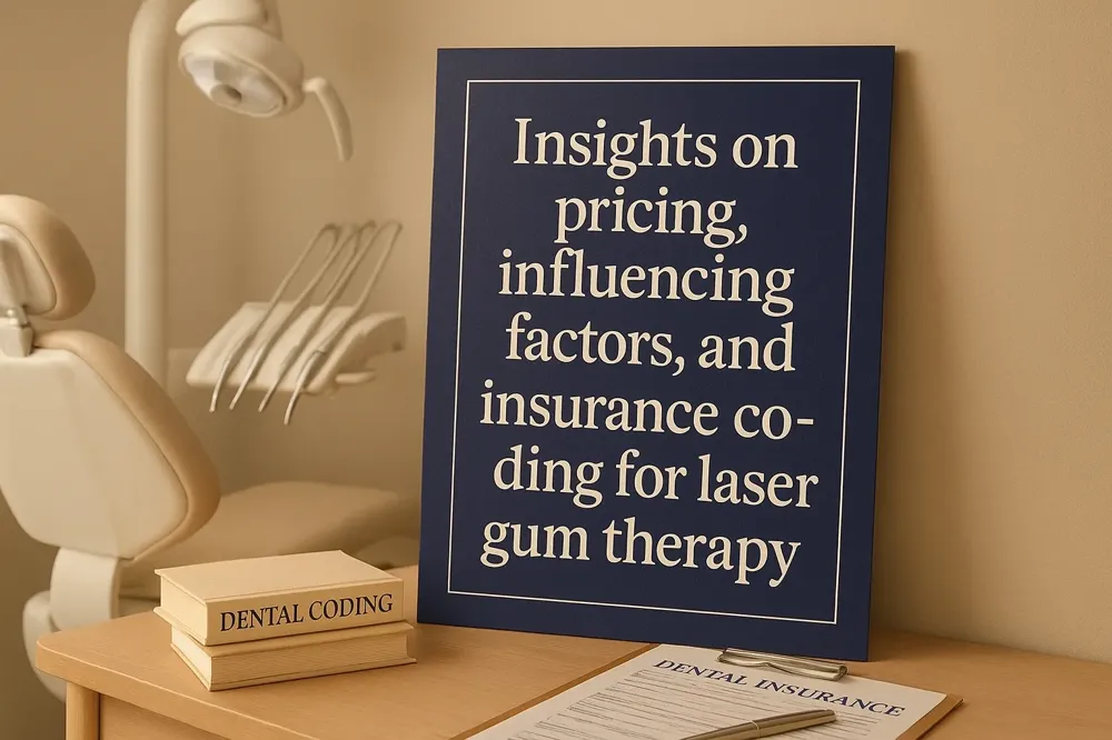 Insights on pricing, influencing factors, and insurance coding for laser gum therapy.