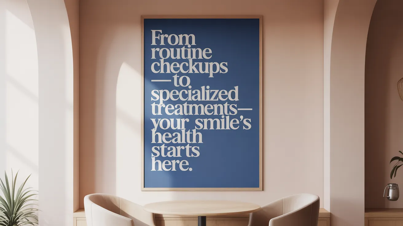 From routine checkups to specialized treatments—your smile's health starts here