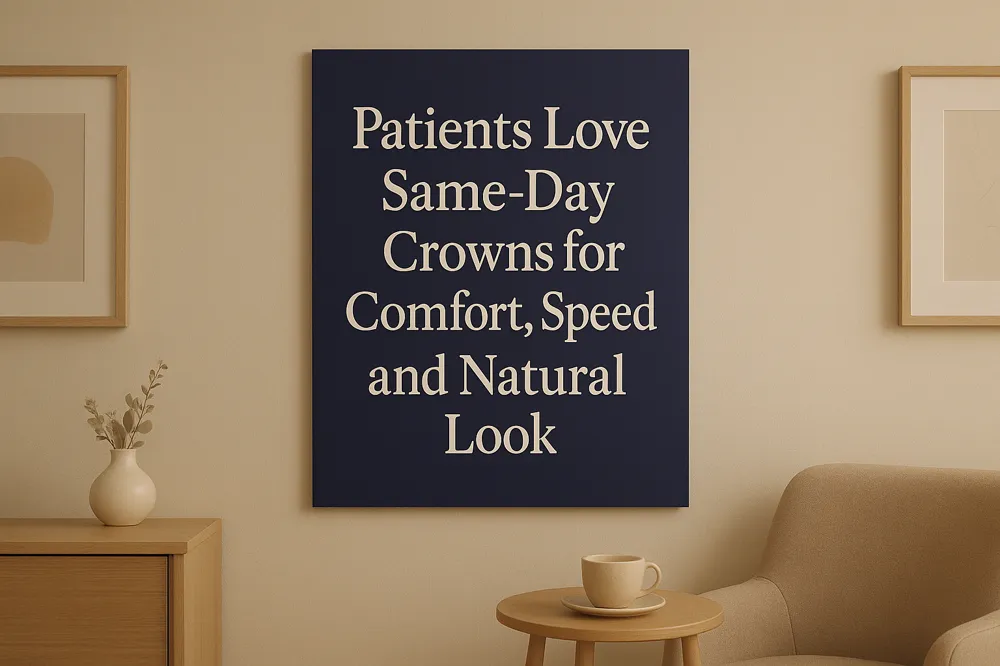 Patients Love Same-Day Crowns for Comfort, Speed, and Natural Look