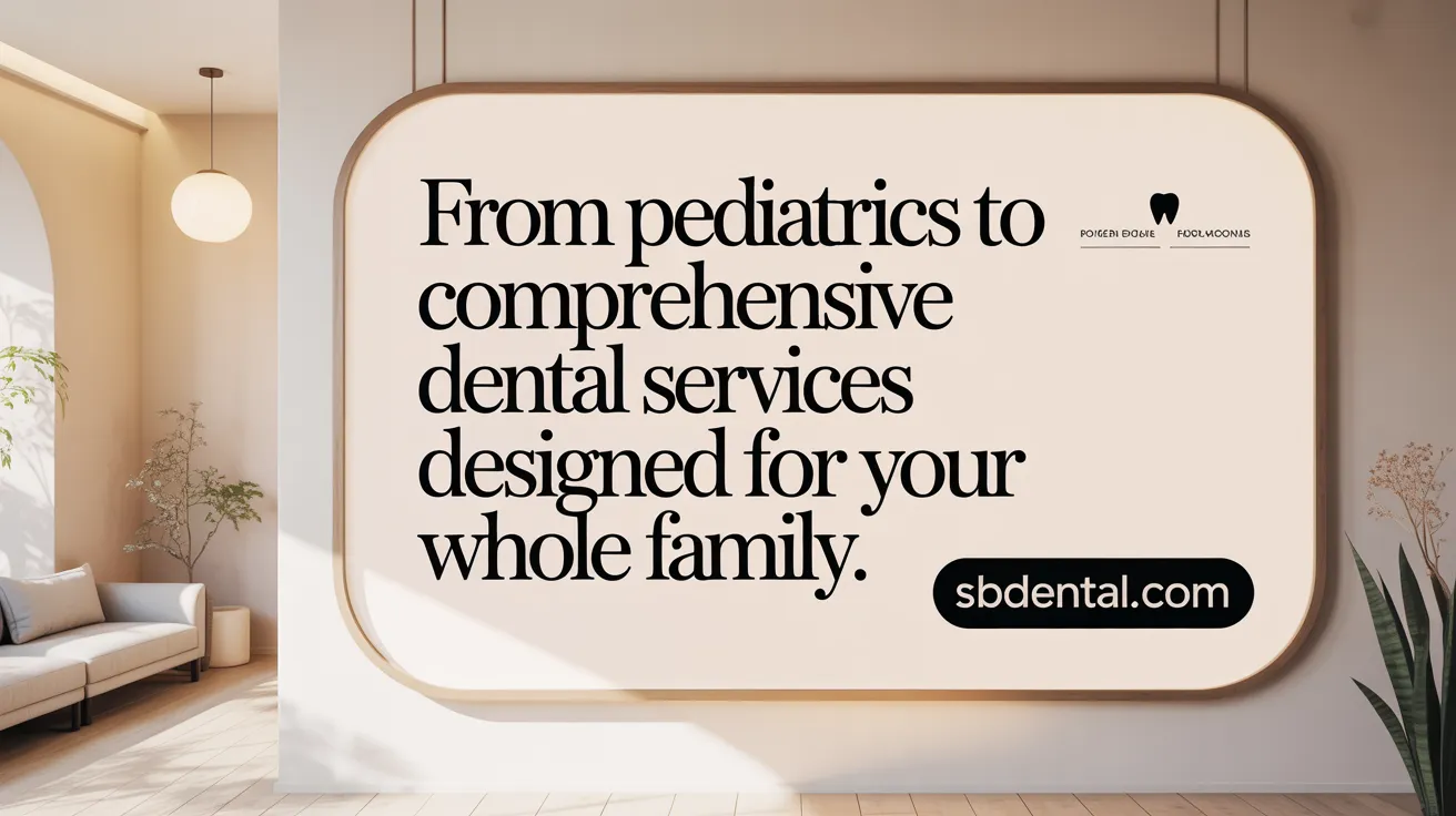 From pediatrics to seniors, comprehensive dental services designed for your whole family.