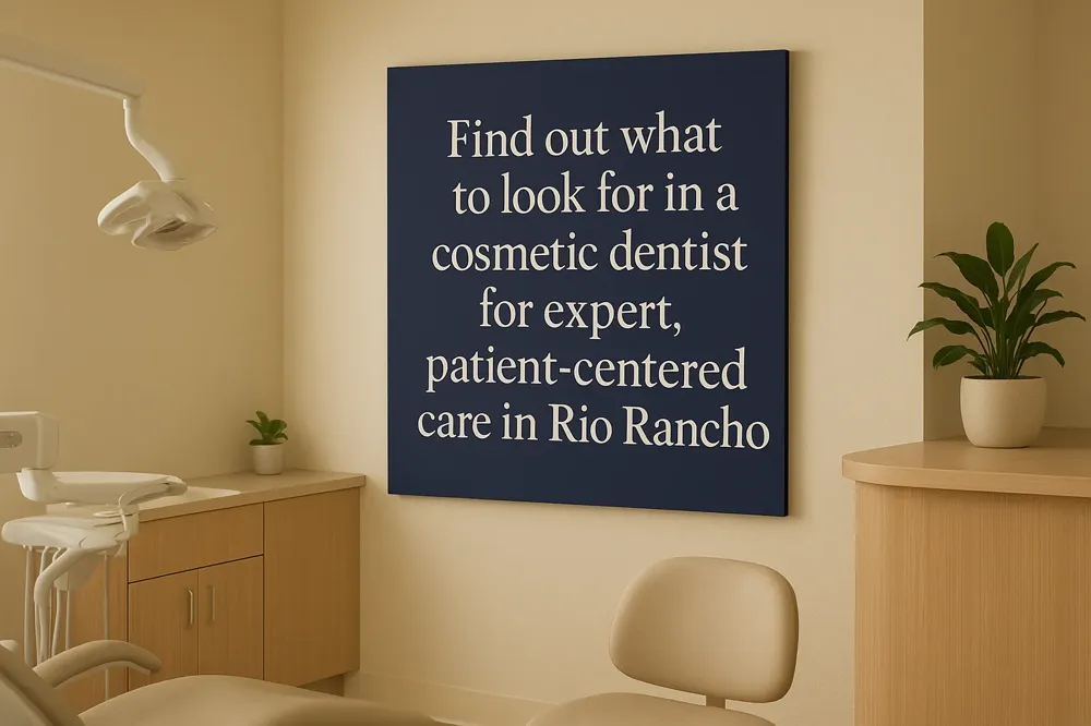 Find out what to look for in a cosmetic dentist for expert, patient-centered care in Rio Rancho.