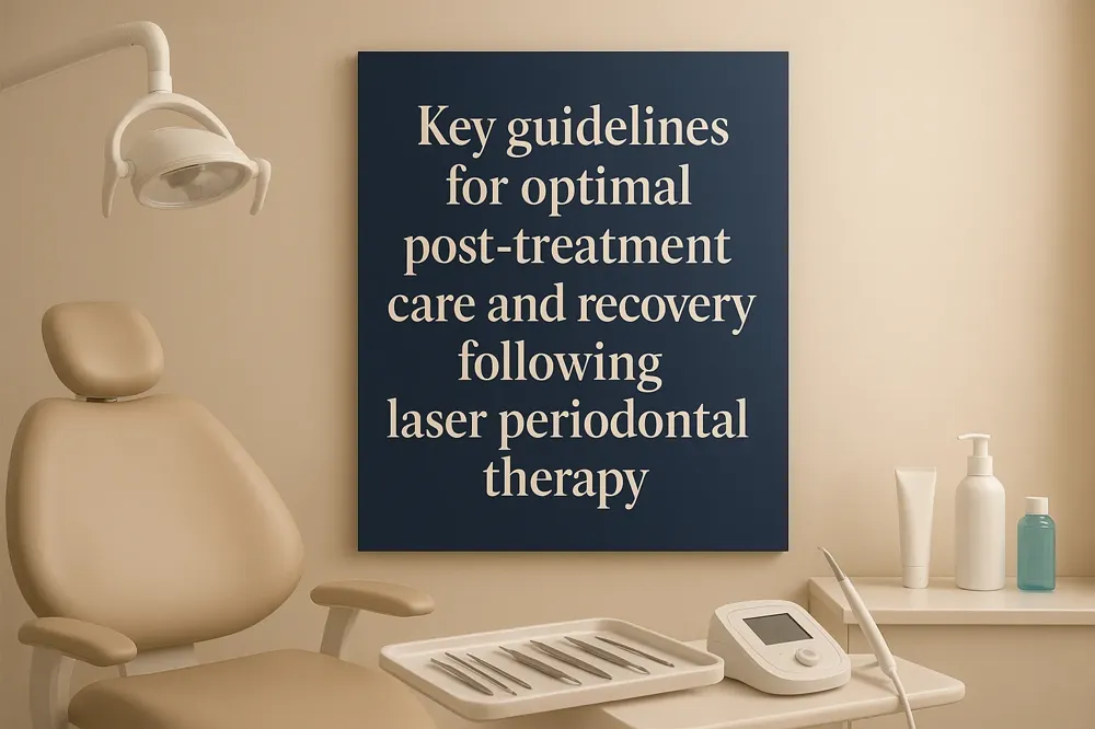 Key guidelines for optimal post-treatment care and recovery following laser periodontal therapy.