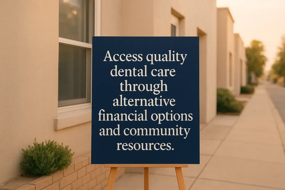 Access quality dental care through alternative financial options and community resources.