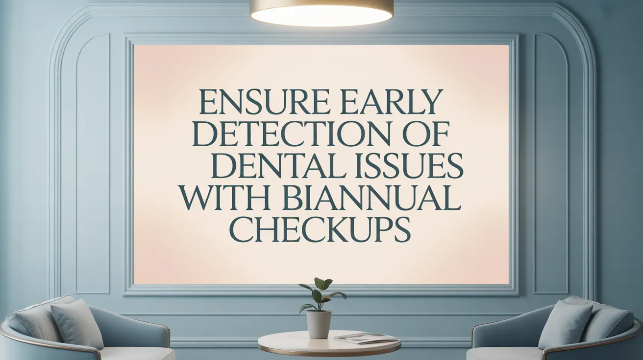 Ensure early detection of dental issues with Biannual Checkups