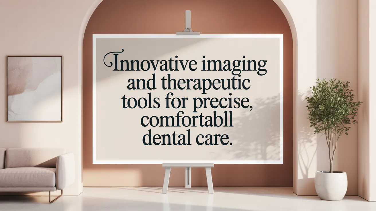 Innovative Imaging and Therapeutic Tools for Precise, Comfortable Dental Care