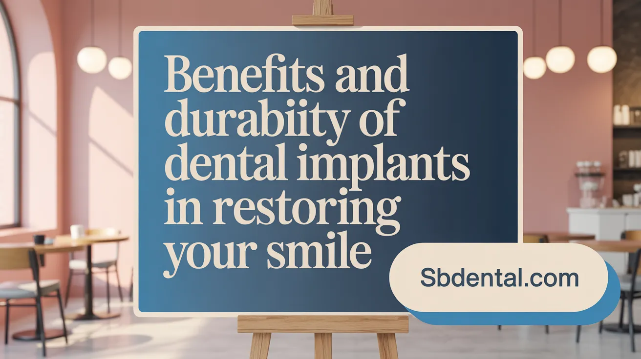 Benefits and Durability of Dental Implants in Restoring Your Smile