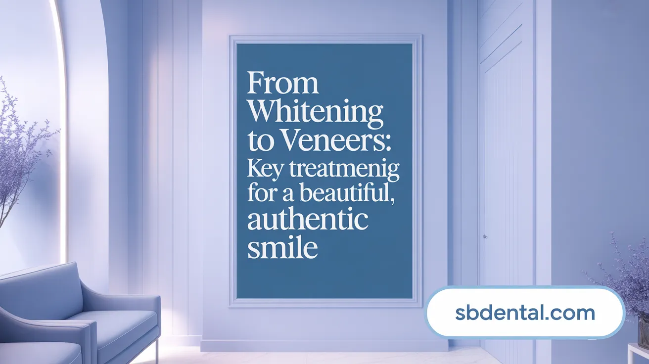 From Whitening to Veneers: Key Treatments for a Beautiful, Authentic Smile