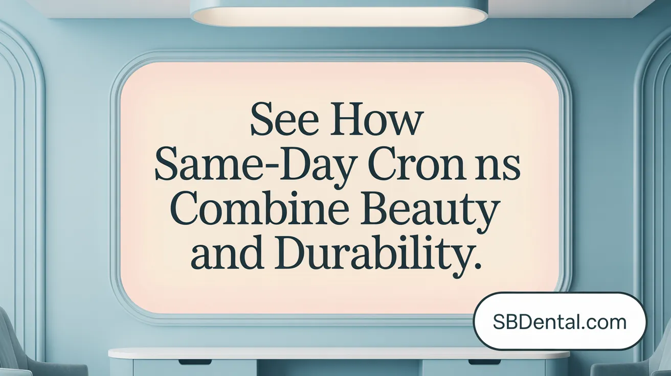 See how same-day crowns combine beauty and durability