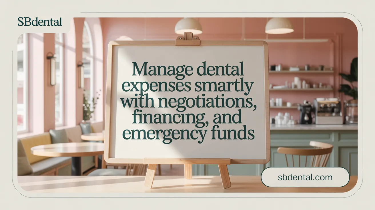 Manage Dental Expenses Smartly with Negotiations, Financing, and Emergency Funds