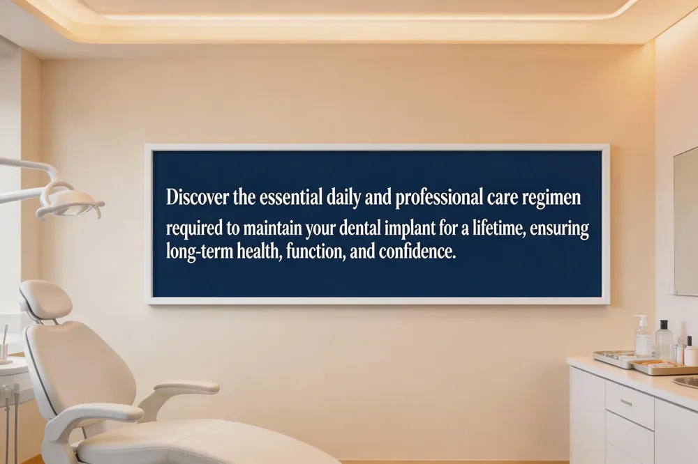 Discover the essential daily and professional care regimen required to maintain your dental implant for a lifetime, ensuring long-term health, function, and confidence.