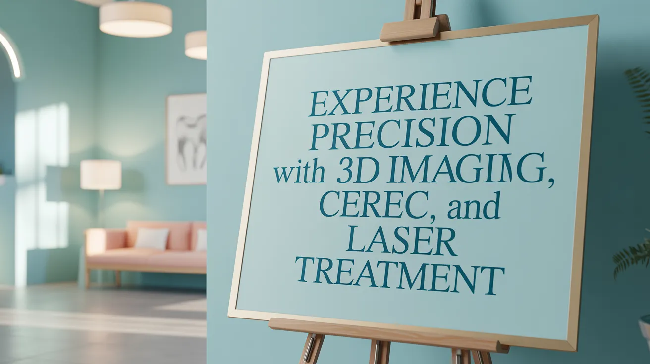 Experience Precision with 3D Imaging, CEREC, and Laser Treatment