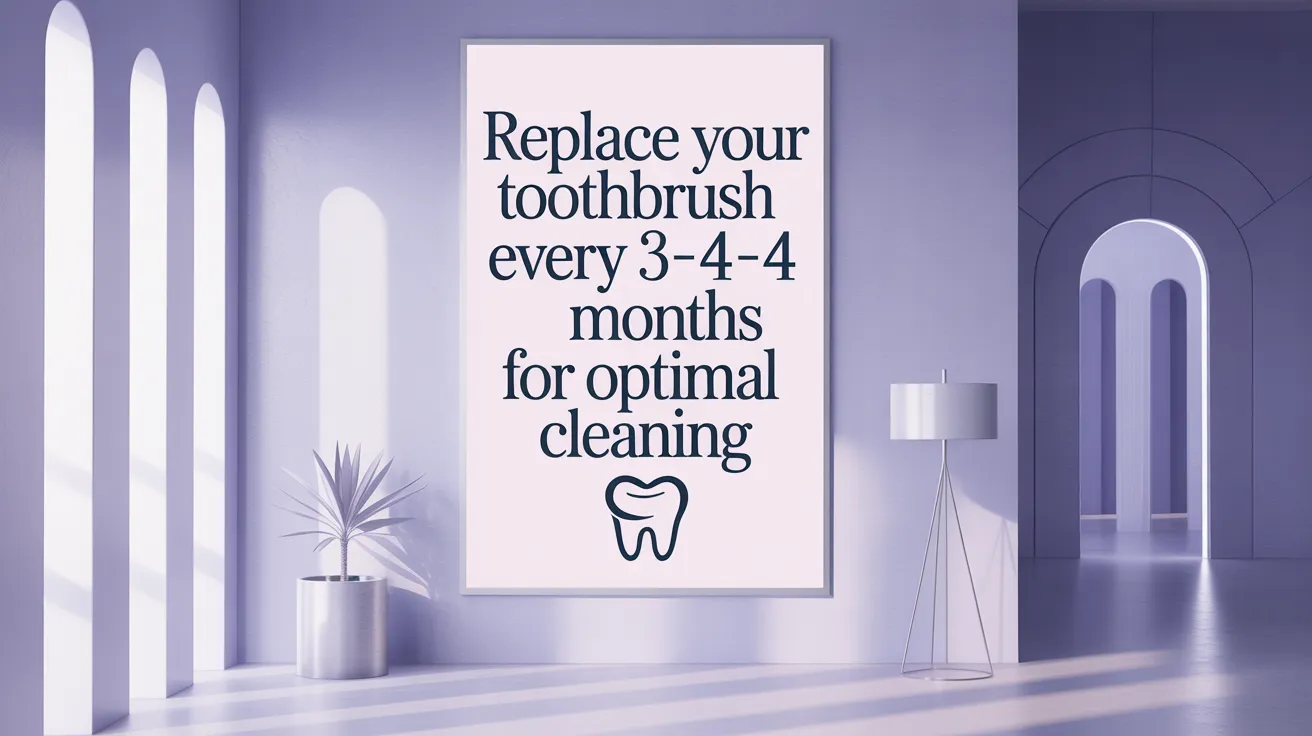 Replace Your Toothbrush Every 3-4 Months for Optimal Cleaning