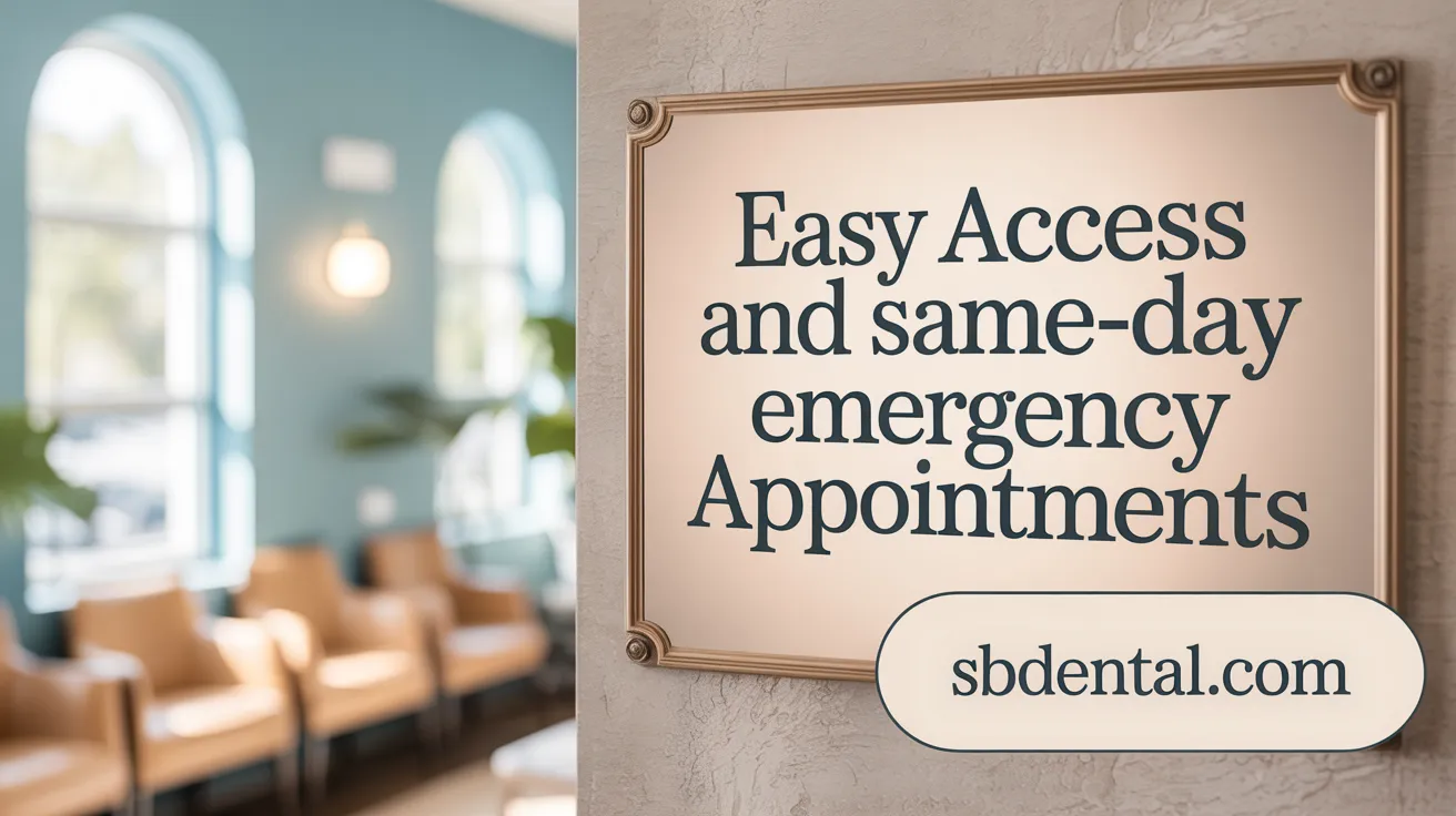 Easy Access and Same-Day Emergency Appointments