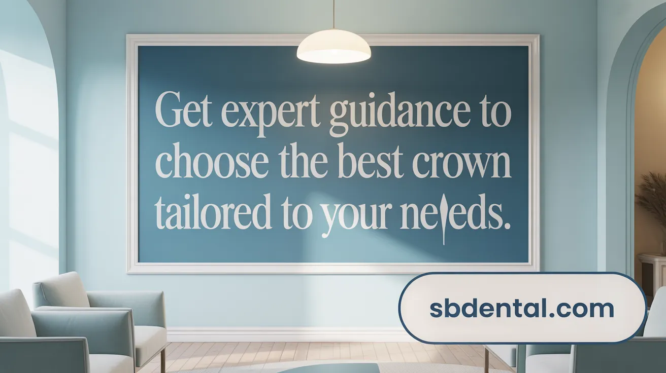Get expert guidance to choose the best crown option tailored to your needs.