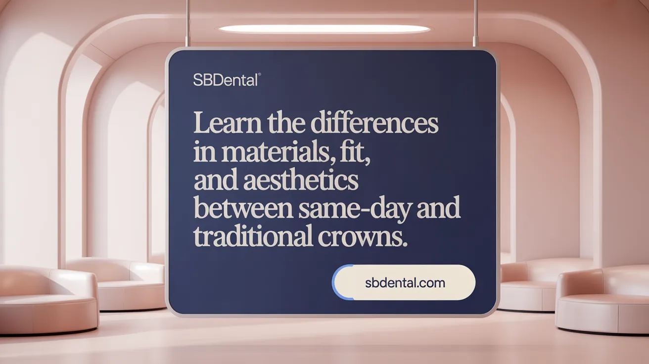 Learn the differences in materials, fit, and aesthetics between same-day and traditional crowns.