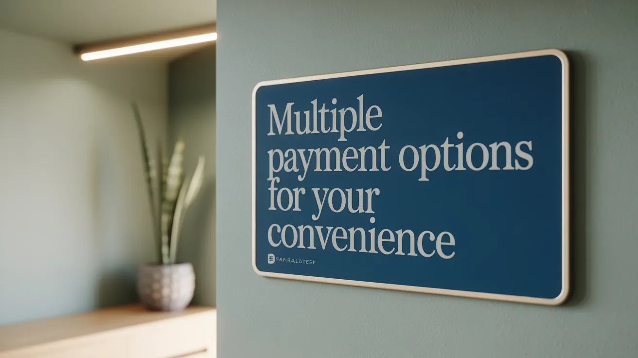 Multiple Payment Options for Your Convenience