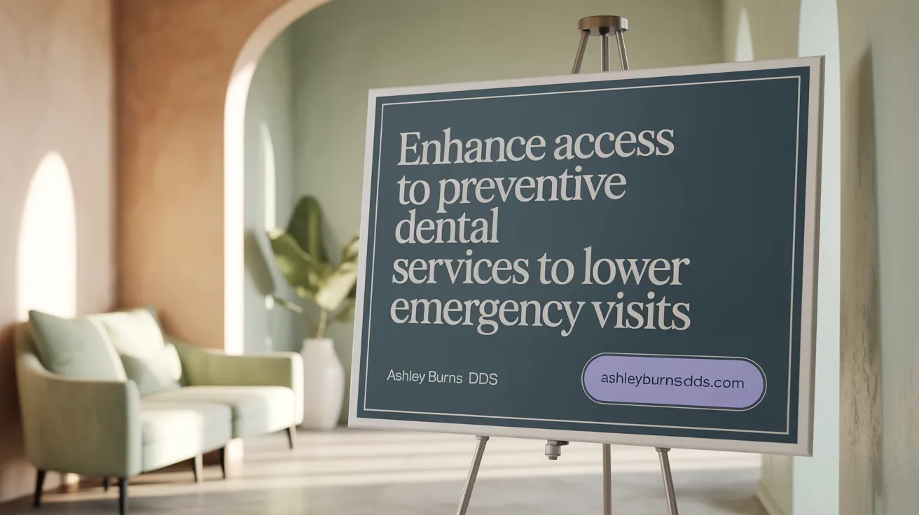 Enhance Access to Preventive Dental Services to Lower Emergency Visits