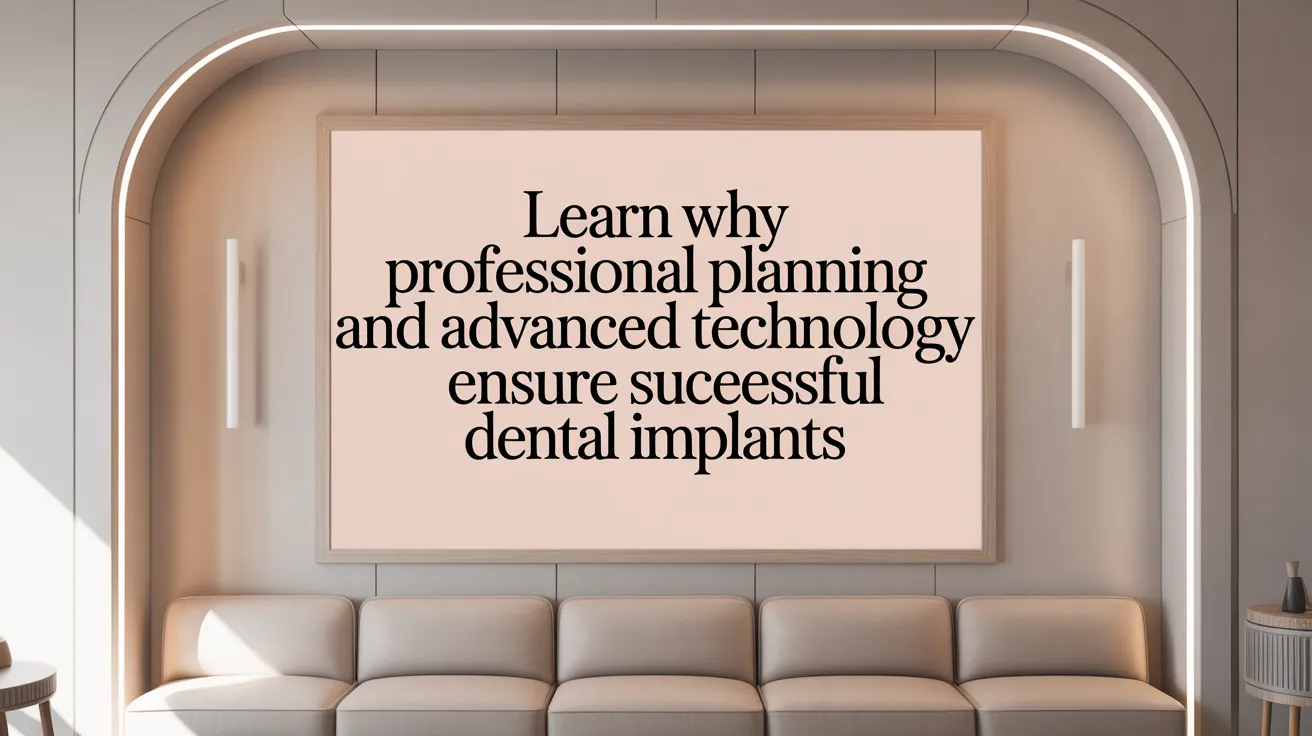 Learn Why Professional Planning and Advanced Technology Ensure Successful Dental Implants