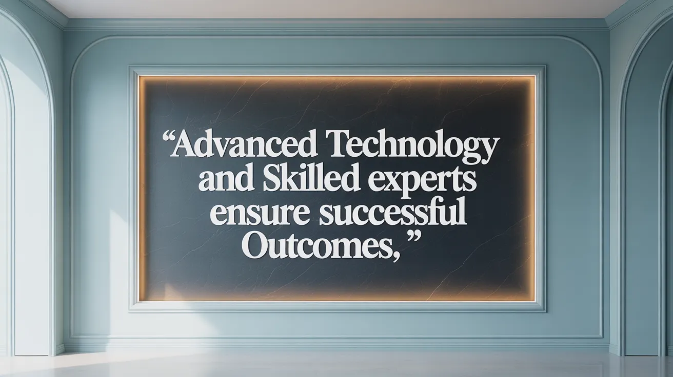 Advanced Technology and Skilled Experts Ensure Successful Outcomes