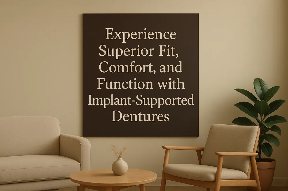 Experience Superior Fit, Comfort, and Function with Implant-Supported Dentures