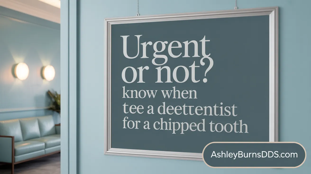 Urgent or Not? Know When to See a Dentist for a Chipped Tooth