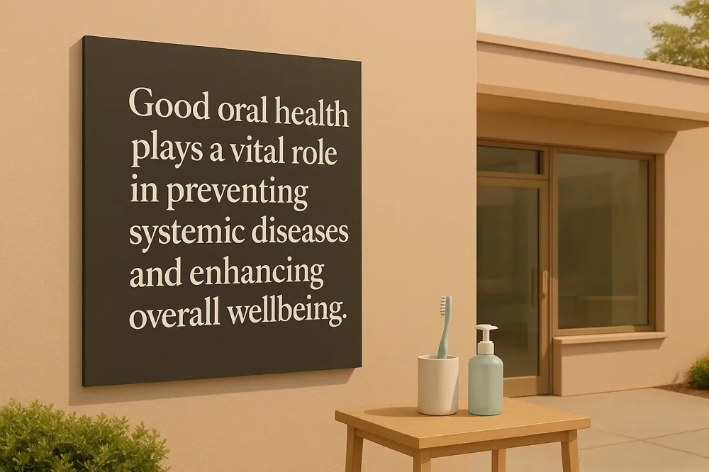 Good oral health plays a vital role in preventing systemic diseases and enhancing overall wellbeing.
