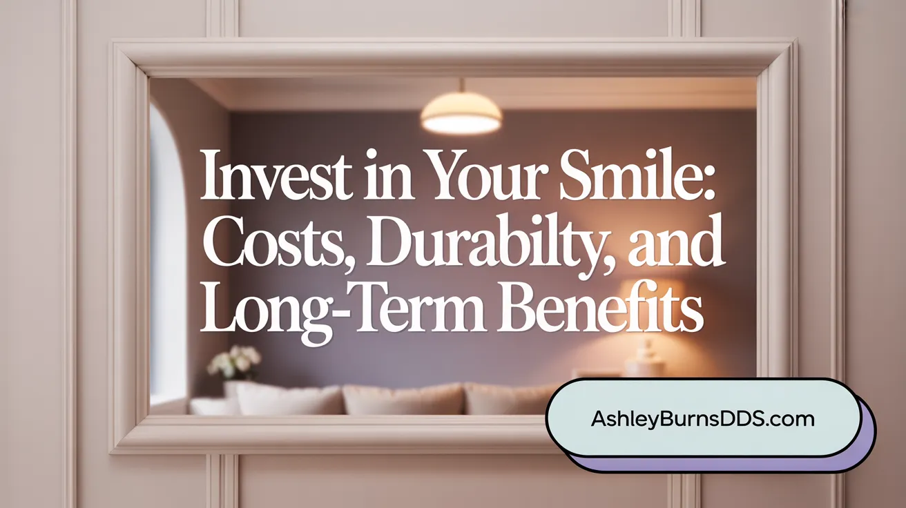 Invest in Your Smile: Costs, Durability, and Long-Term Benefits