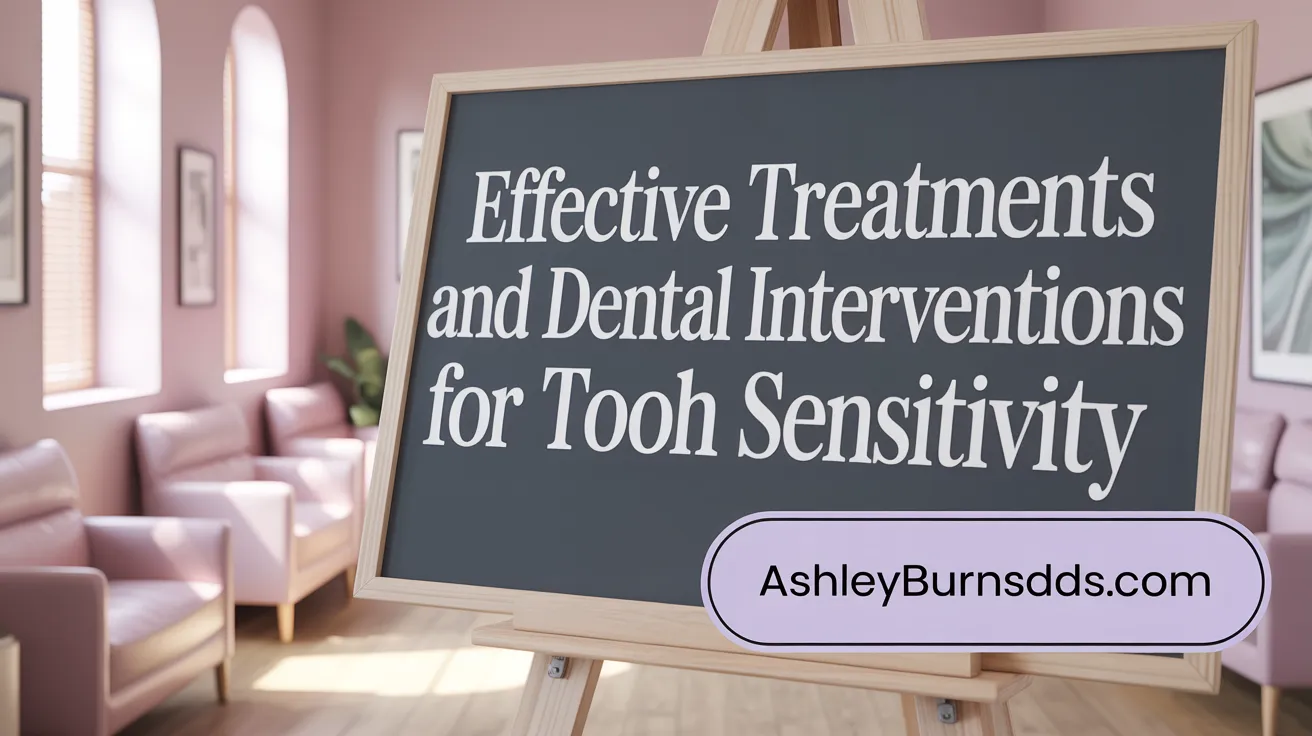 Effective Treatments and Dental Interventions for Tooth Sensitivity