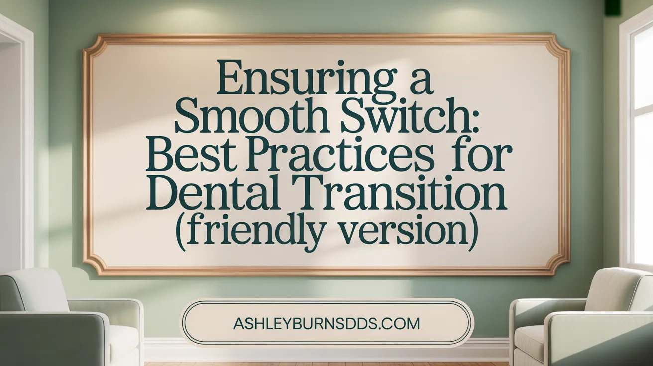 Ensuring a Smooth Switch: Best Practices for Dental Transition