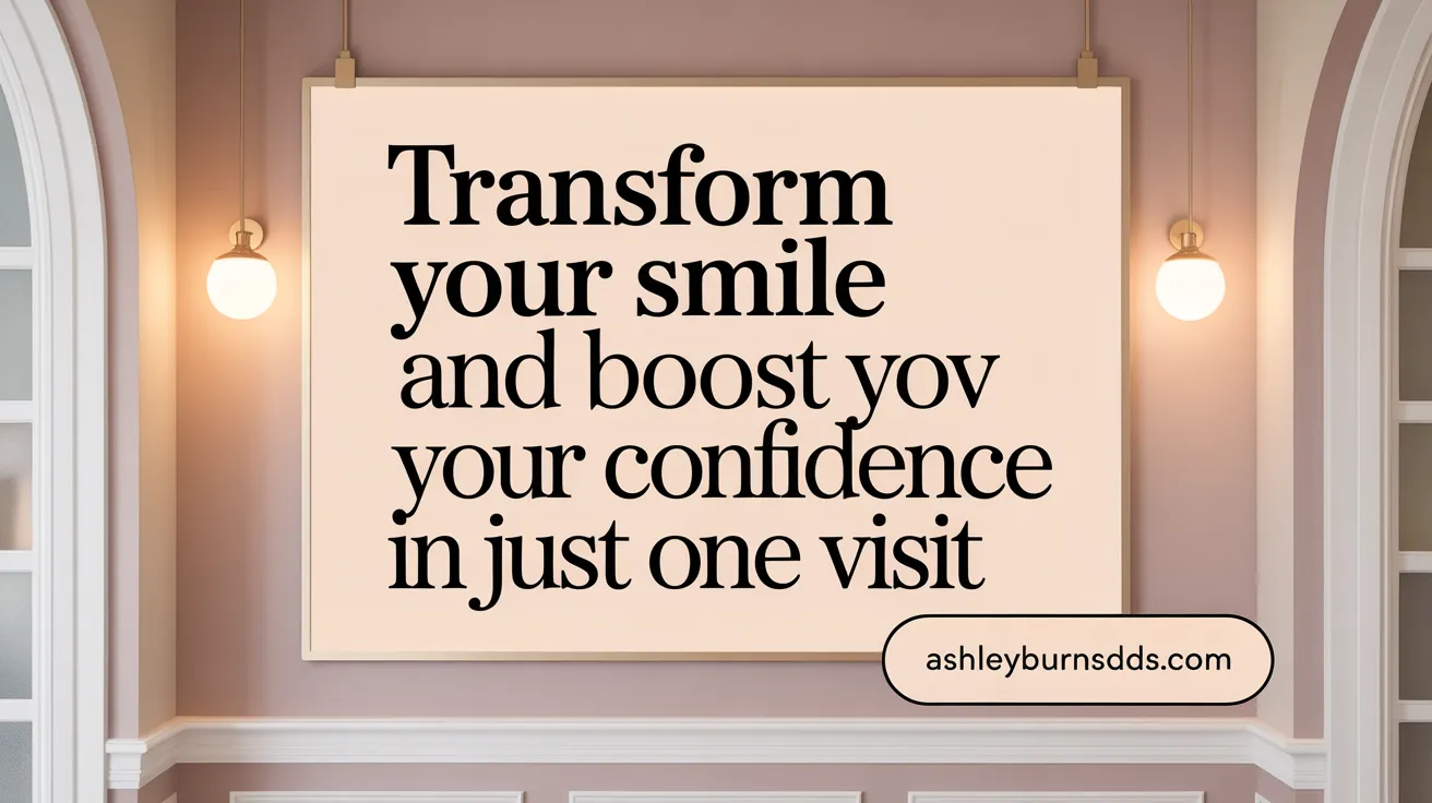 Transform Your Smile and Boost Your Confidence in Just One Visit