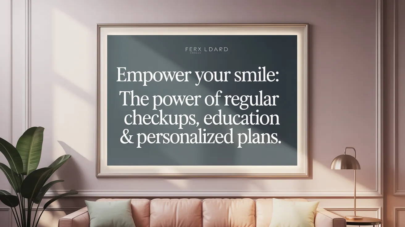 Empower Your Smile: The Power of Regular Checkups, Education & Personalized Plans