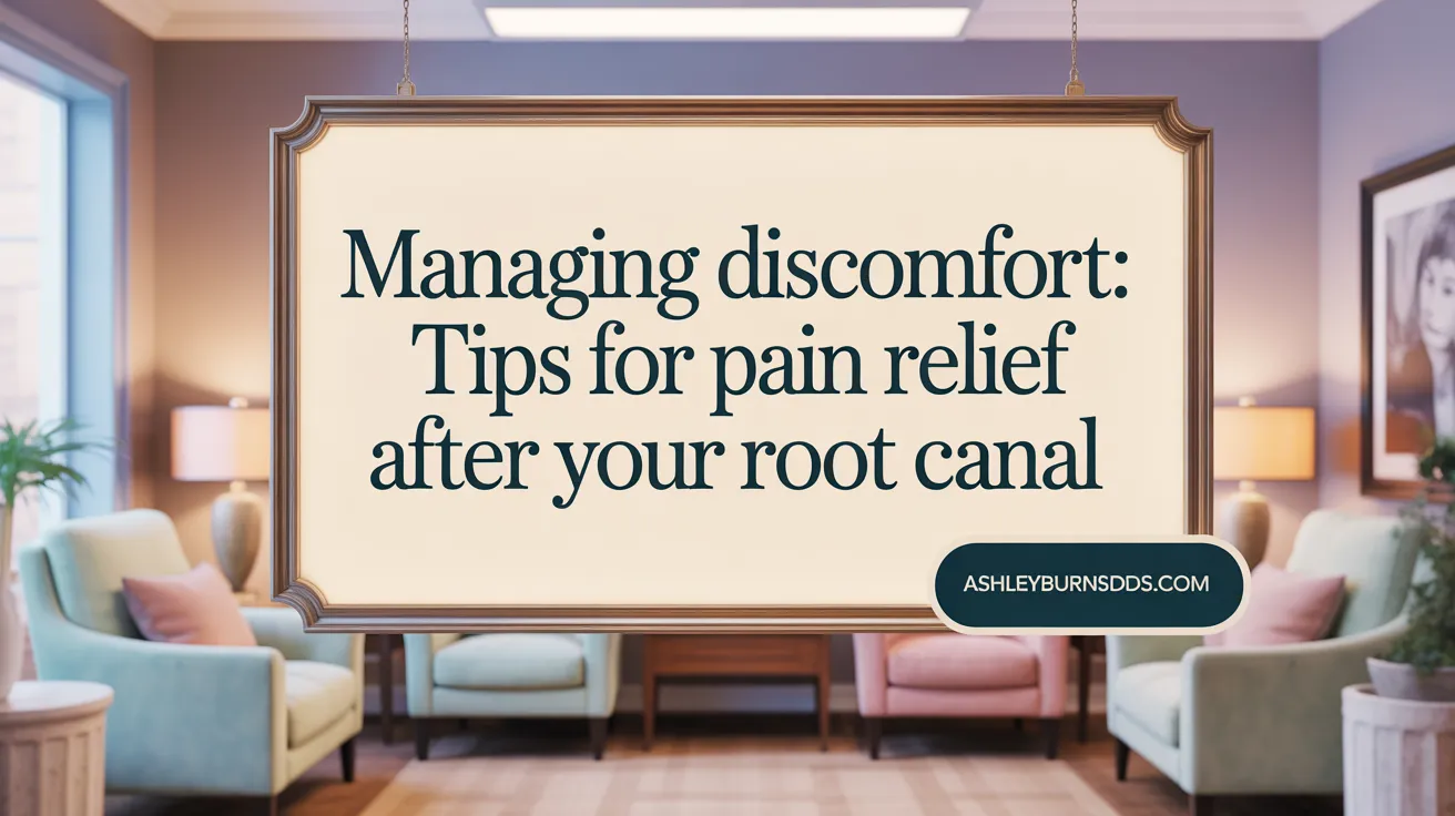 Managing Discomfort: Tips for Pain Relief After Your Root Canal