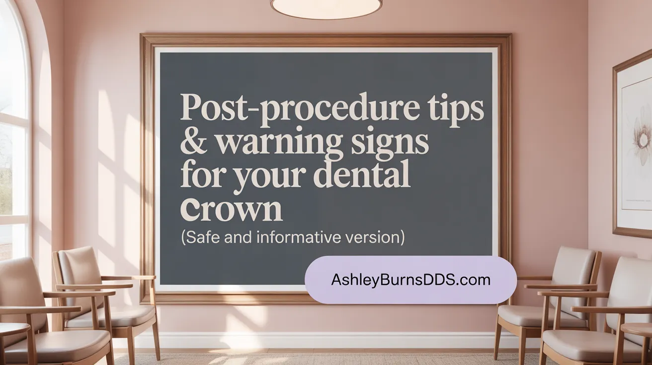 Post-Procedure Tips & Warning Signs for Your Dental Crown