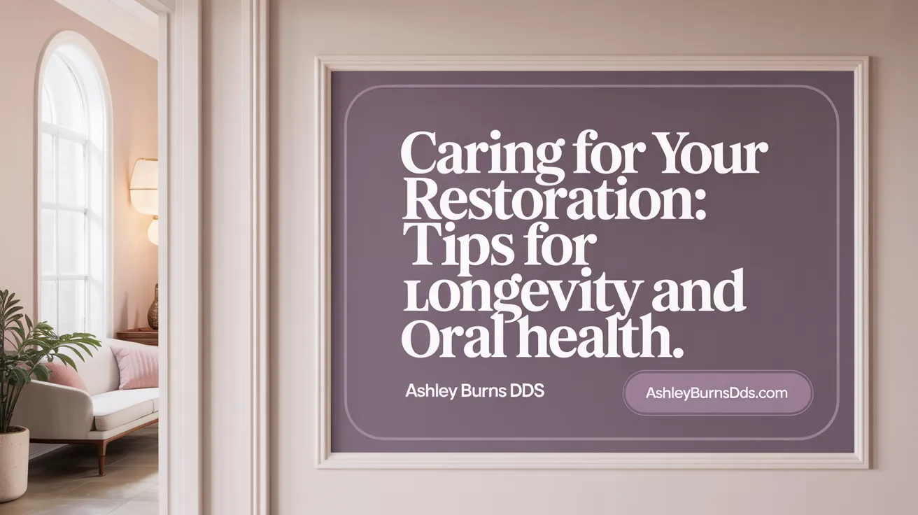 Caring for Your Restoration: Tips for Longevity and Oral Health