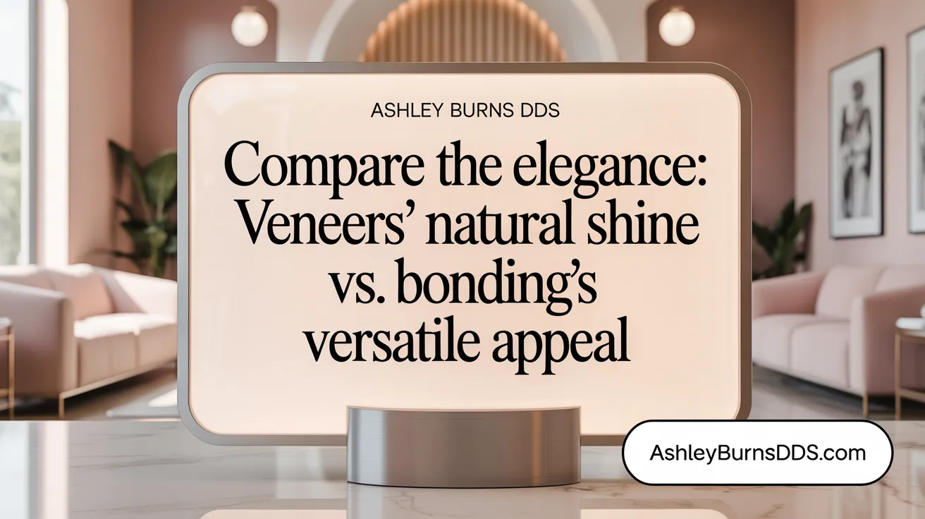 Compare the Elegance: Veneers' Natural Shine vs. Bonding's Versatile Appeal