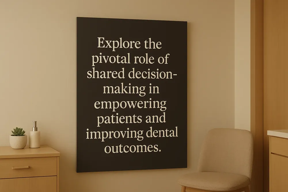 Explore the pivotal role of shared decision-making in empowering patients and improving dental outcomes.