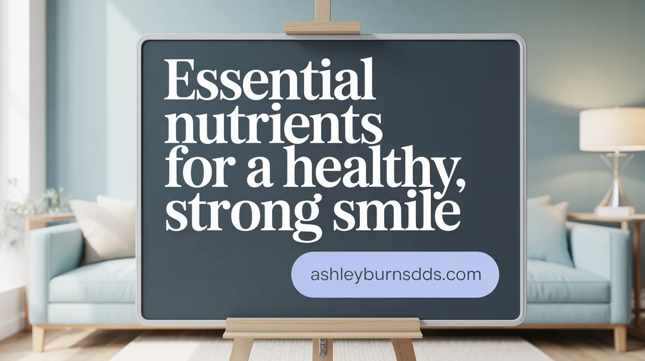 Essential Nutrients for a Healthy, Strong Smile