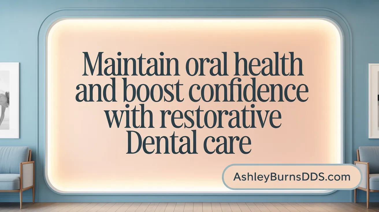Maintain Oral Health and Boost Confidence with Restorative Dental Care