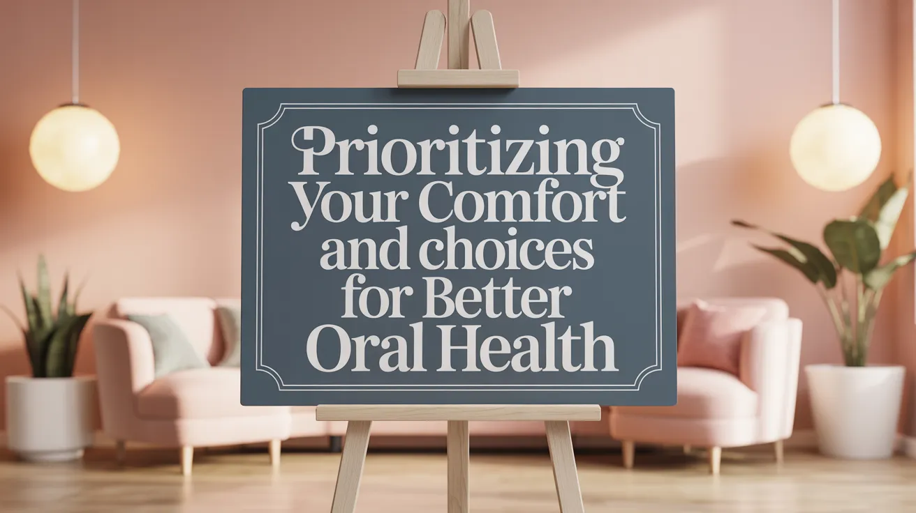 Prioritizing Your Comfort and Choices for Better Oral Health