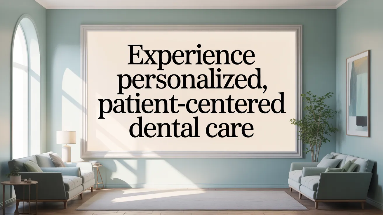 Experience Personalized, Patient-Centered Dental Care
