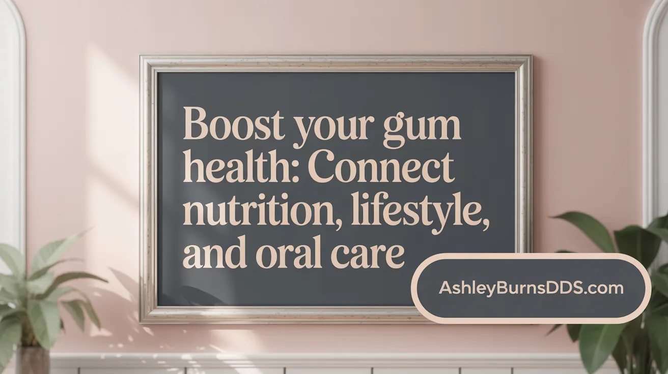 Boost Your Gum Health: Connect Nutrition, Lifestyle, and Oral Care