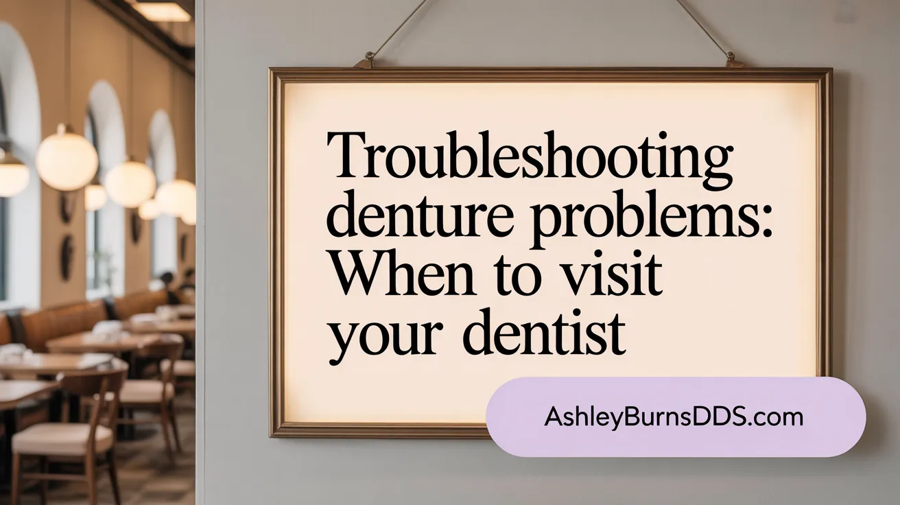 Troubleshooting Denture Problems: When to Visit Your Dentist