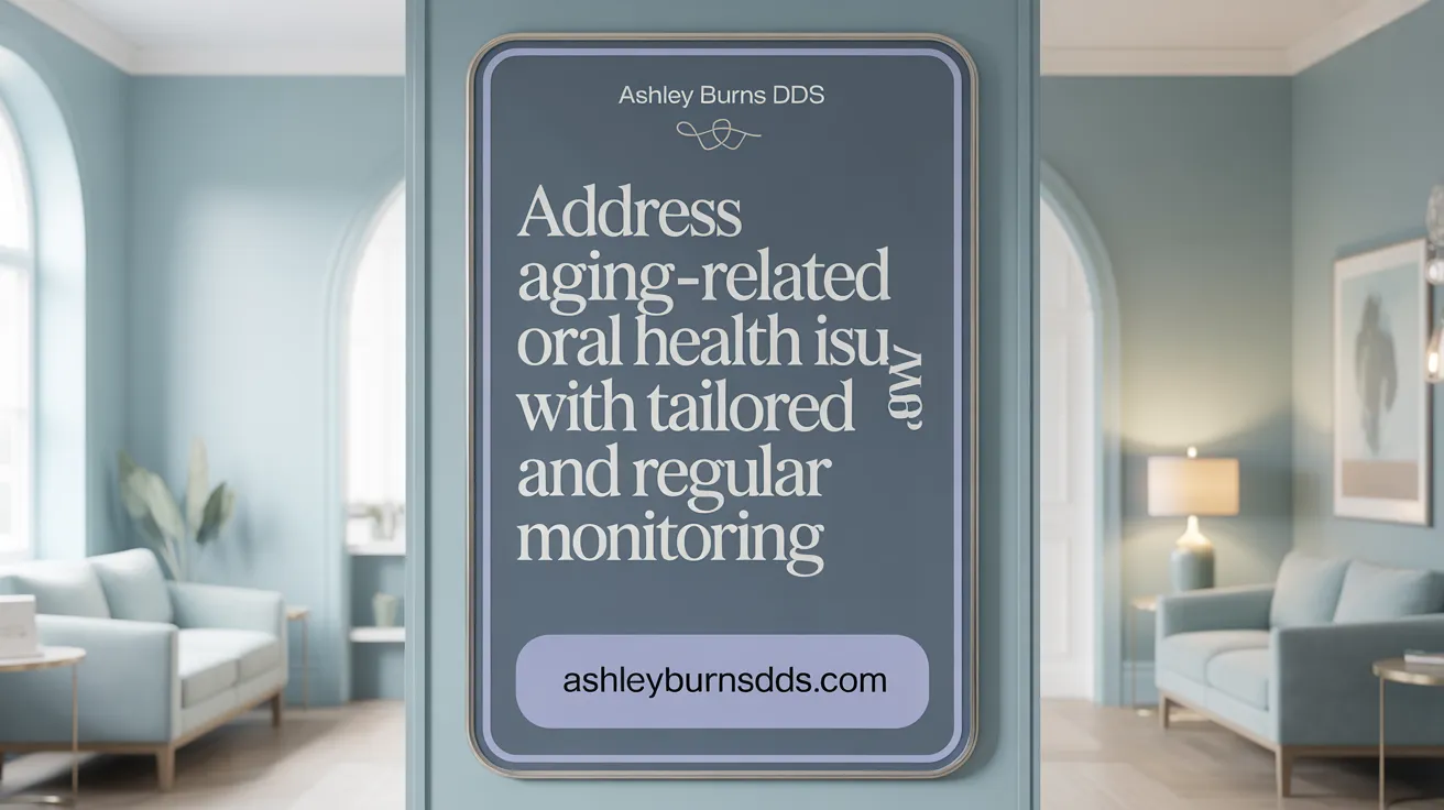 Address Aging-Related Oral Health Issues with Tailored Care and Regular Monitoring