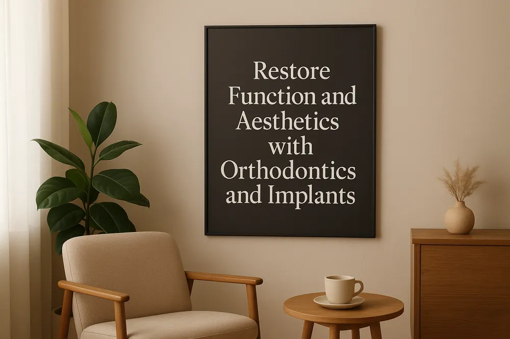 Restore Function and Aesthetics with Orthodontics and Implants