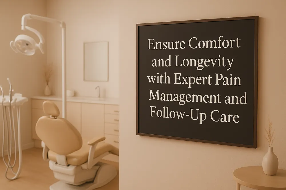 Ensure Comfort and Longevity with Expert Pain Management and Follow-Up Care