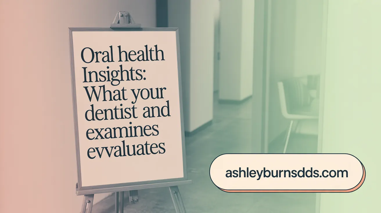 Oral Health Insights: What Your Dentist Examines and Evaluates