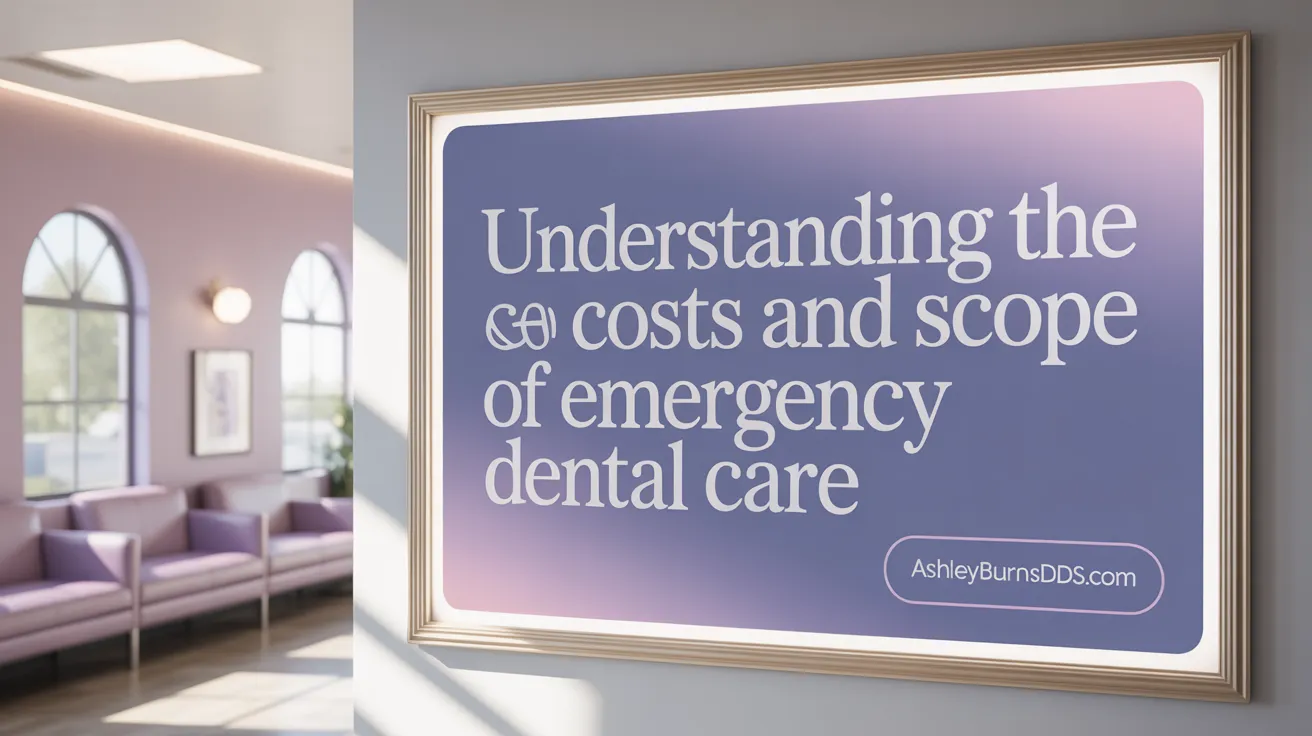 Understanding the Costs and Scope of Emergency Dental Care