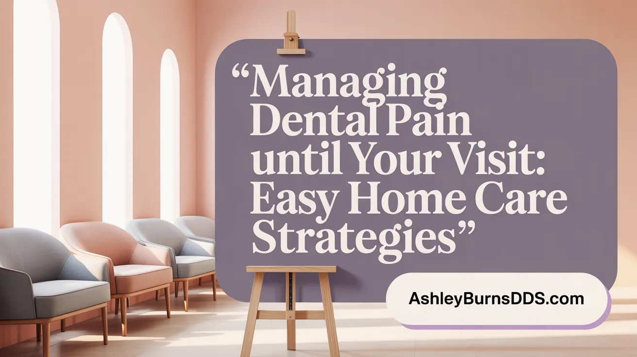 Managing Dental Pain Until Your Visit: Easy Home Care Strategies