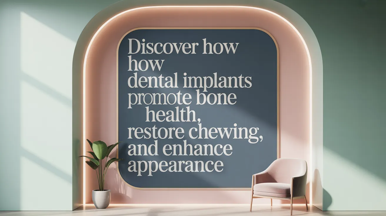 Discover How Dental Implants Promote Bone Health, Restore Chewing, and Enhance Appearance